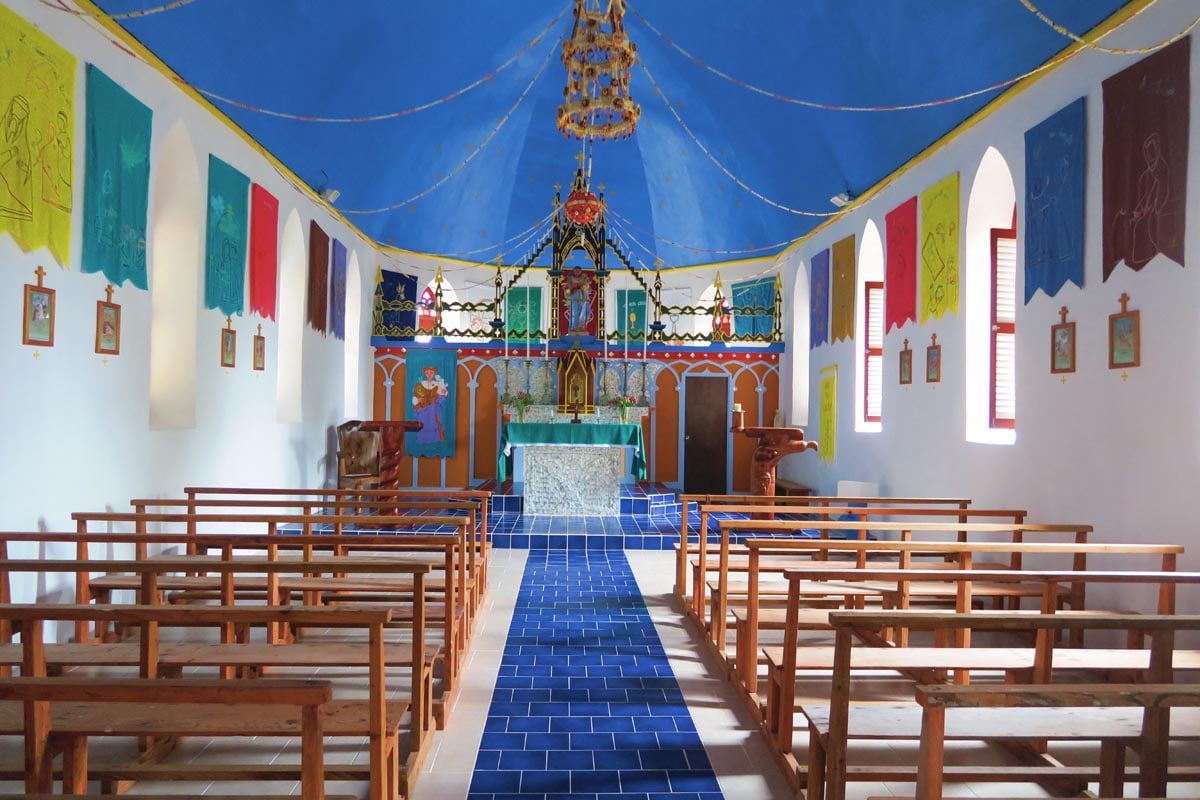 Tetamanu Village - Fakarava South - coral church