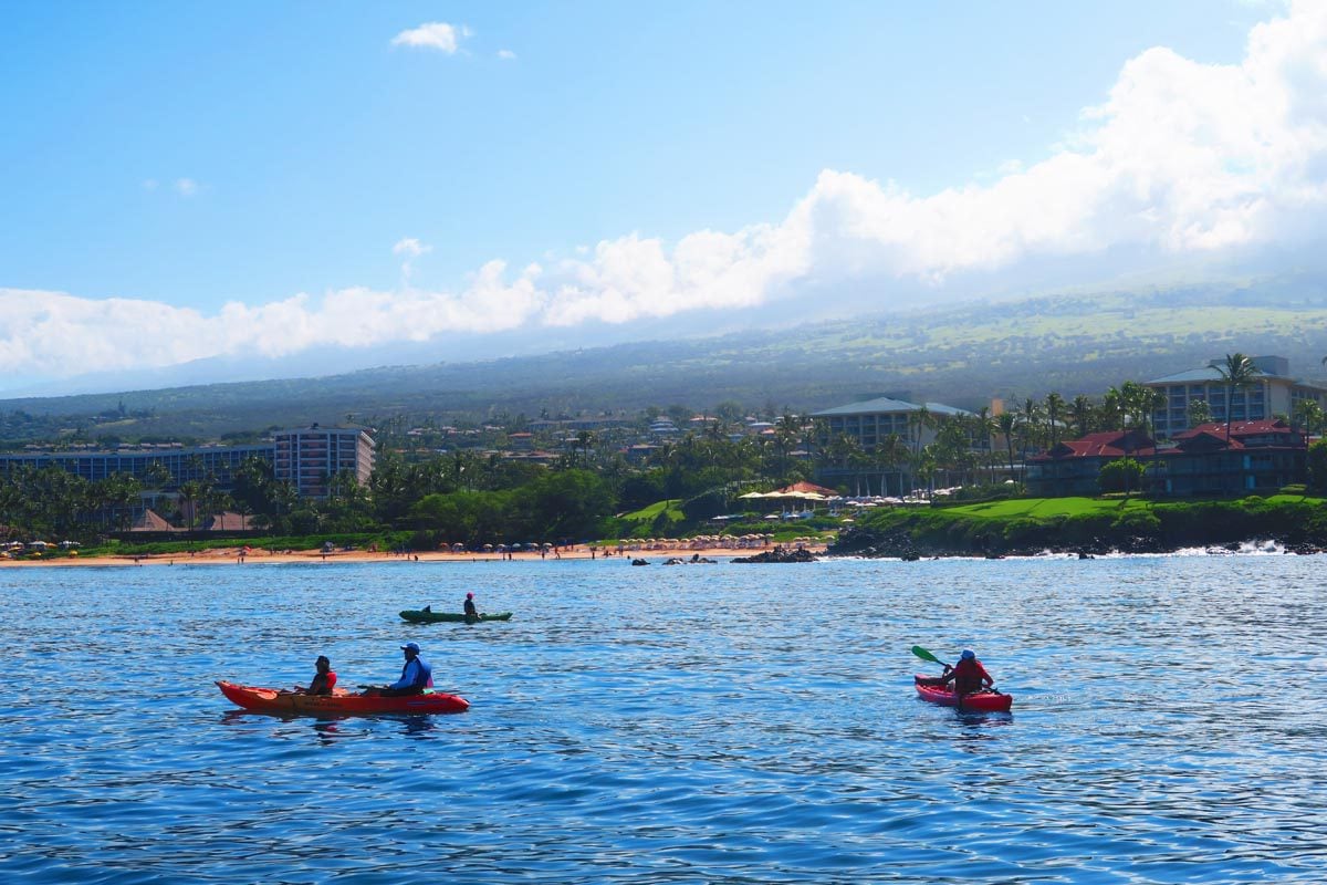 Kayaking off Wailea - Maui - Hawaii