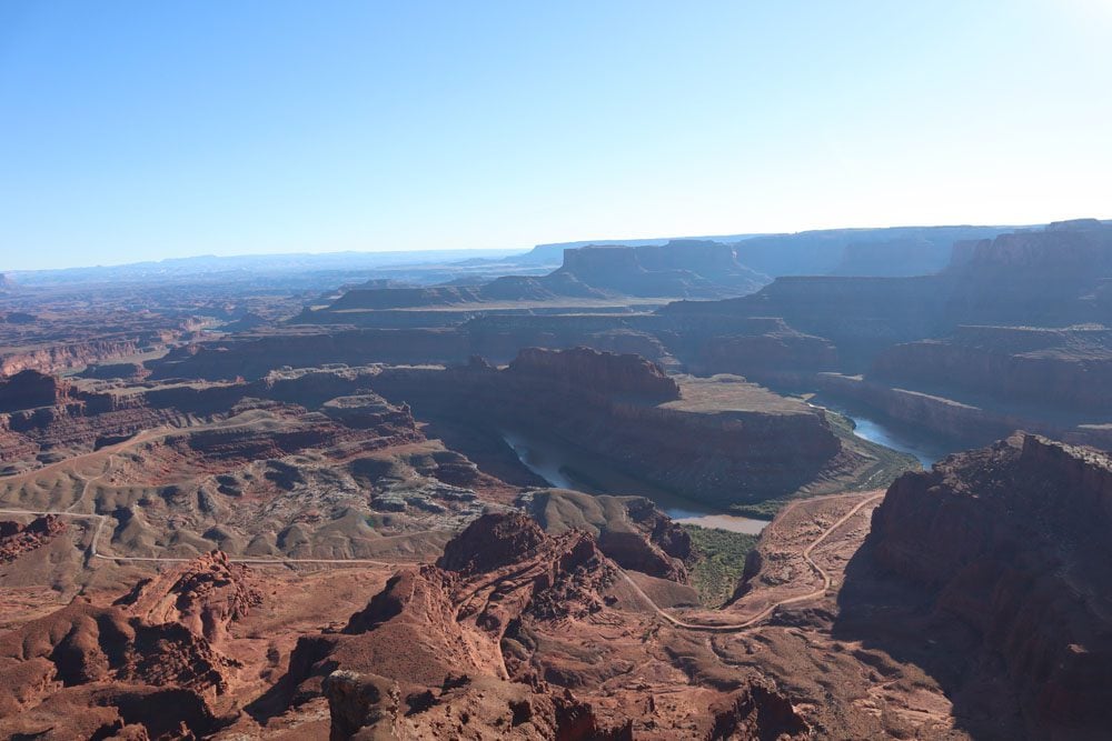Colorado River from Dead Horse Point overlook - utah