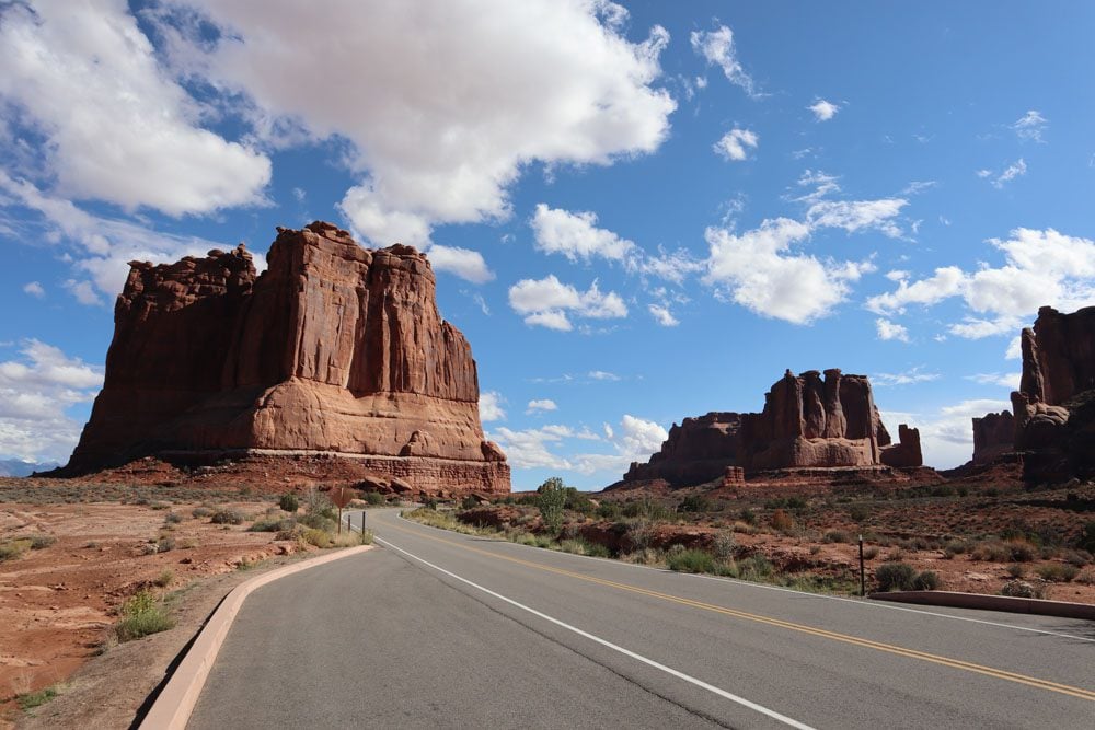 Courthouse Towers Viewpoint - arches national park - utah