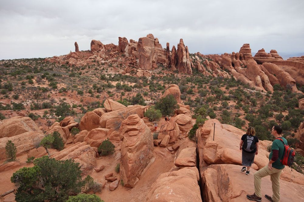 Devils Garden trail - hiking in arches national park - utah