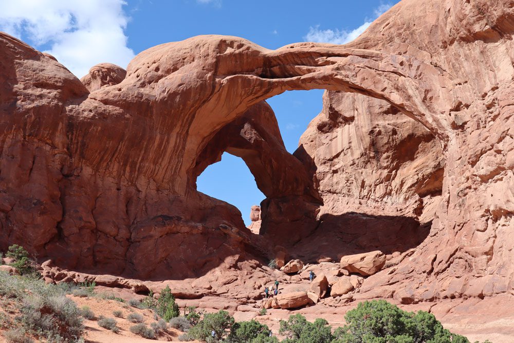 Double arch trail - Arches national park - utah