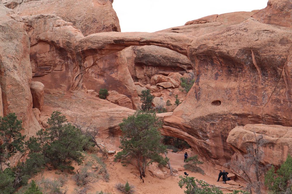 Double o Arch - devils garden hike - arches national park - utah