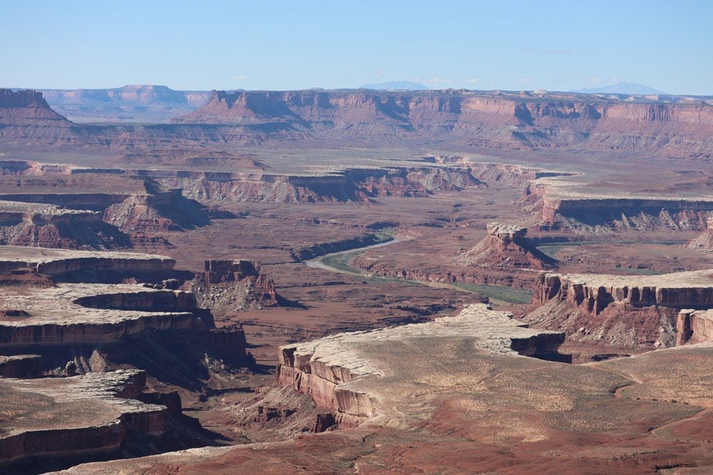 Green River Overlook closeup - island in the sky - canyonlands national park - utah