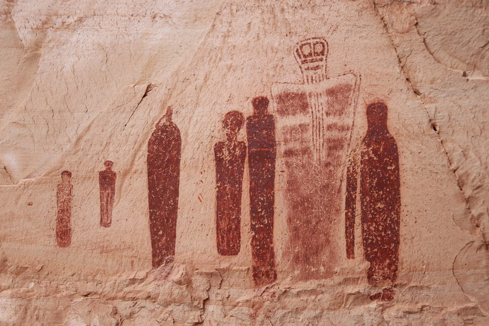 Native american petroglyphs - Horseshoe canyon hike - canyonlands national park - utah