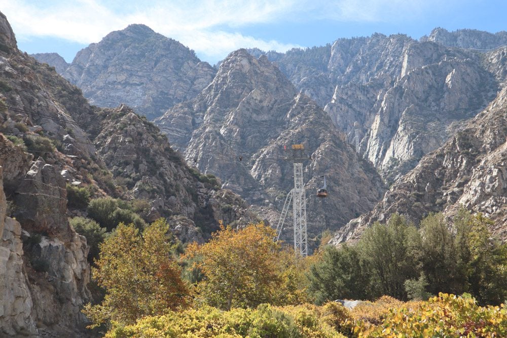 Palm Springs Aerial Tramway view from bottom