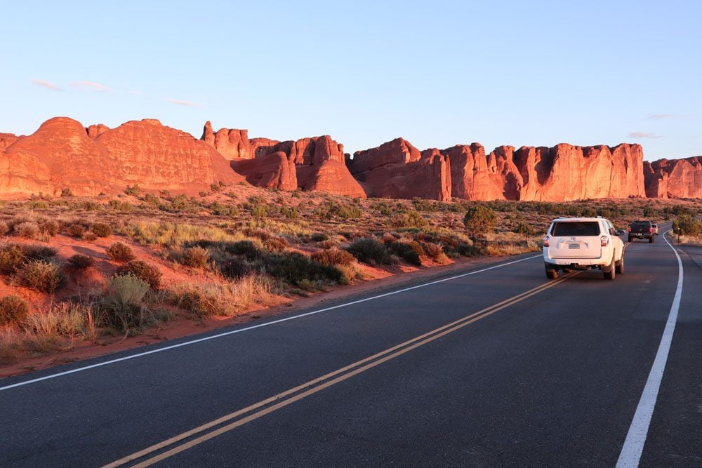 Sunrise at arches national park - utah