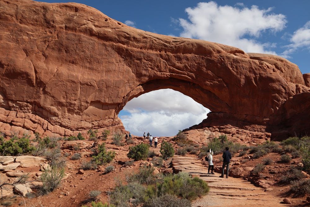 The windows hike - Arches national park - utah