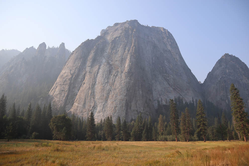 View of el capitan from Yosemite Valley