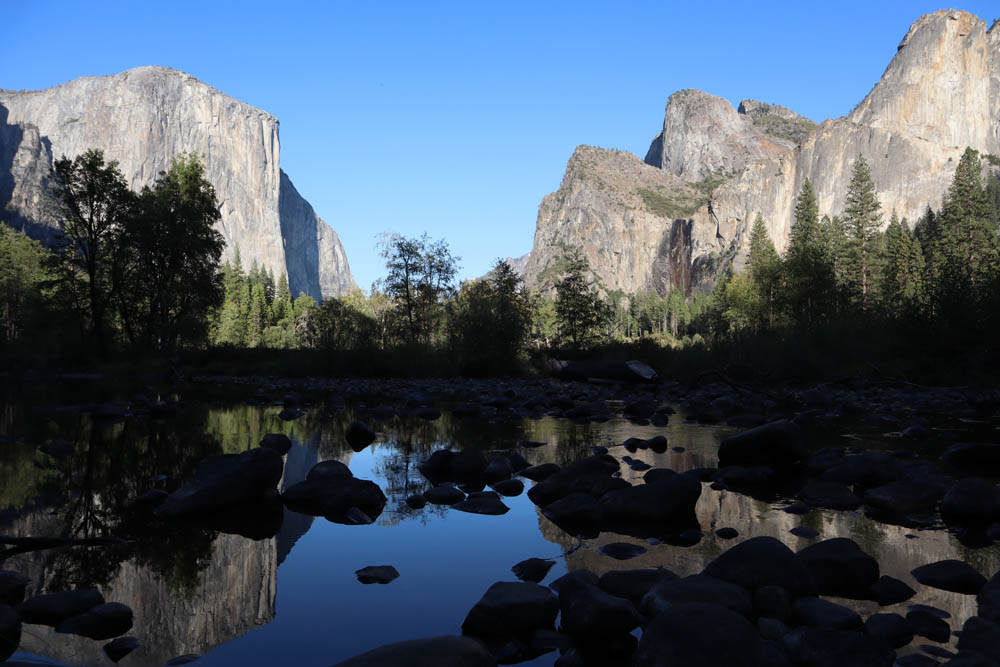Yosemite Valley reflection in Water