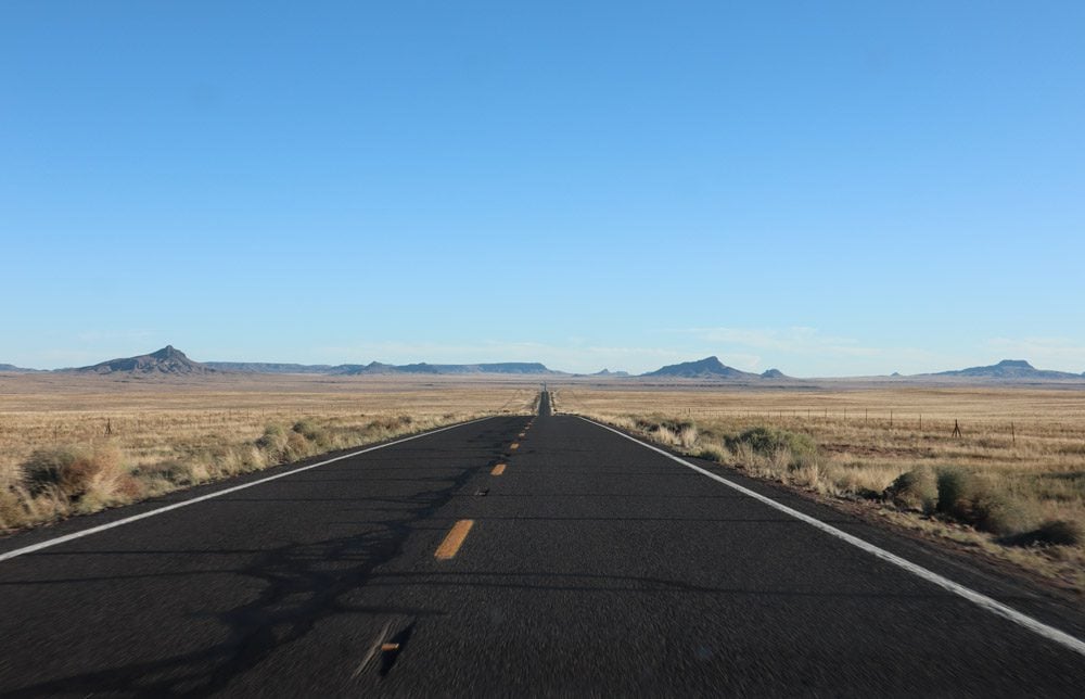 backcountry road in hopi country arizona