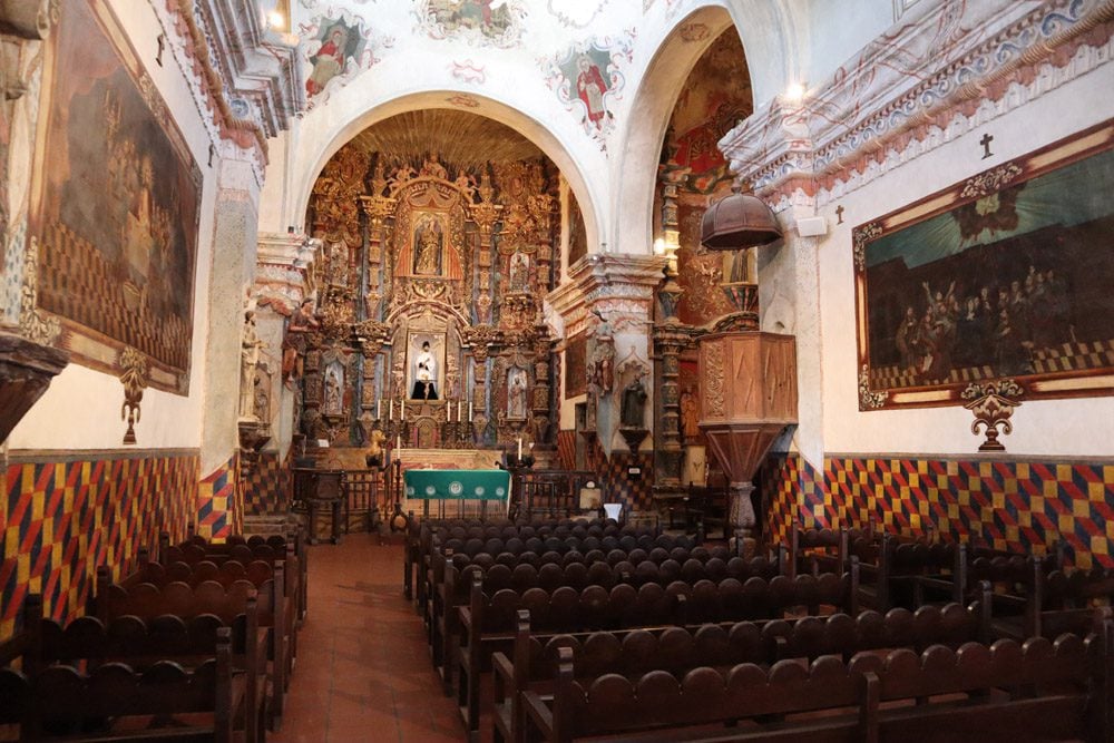 cathedral interior - San Xavier del Bac Mission - arizona