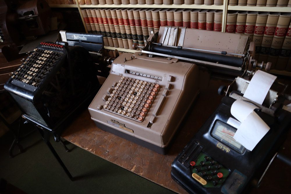 old typewriters at old courthouse museum holbrook arizona