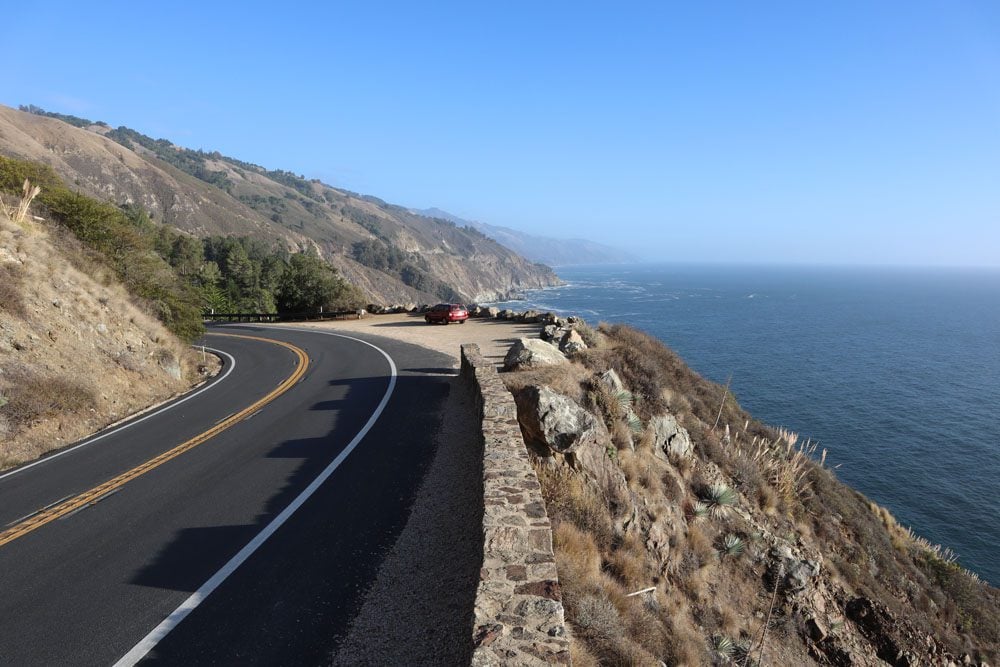 scenic lookout on pacific coast highway california