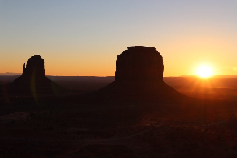 sunrise at monument valley 4