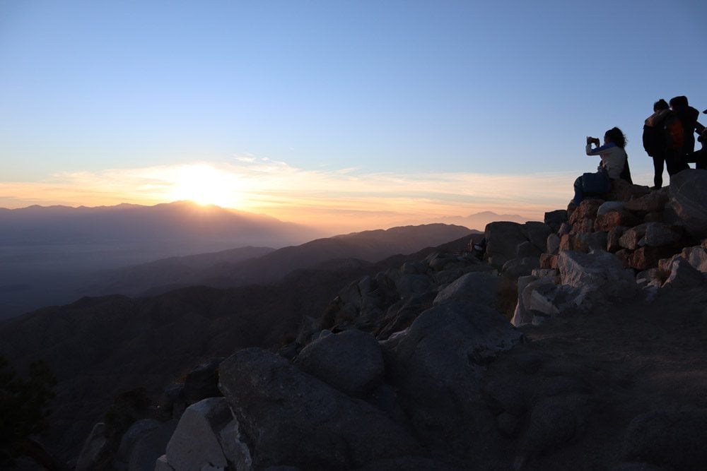 sunset at keys view - Joshua Tree National Park