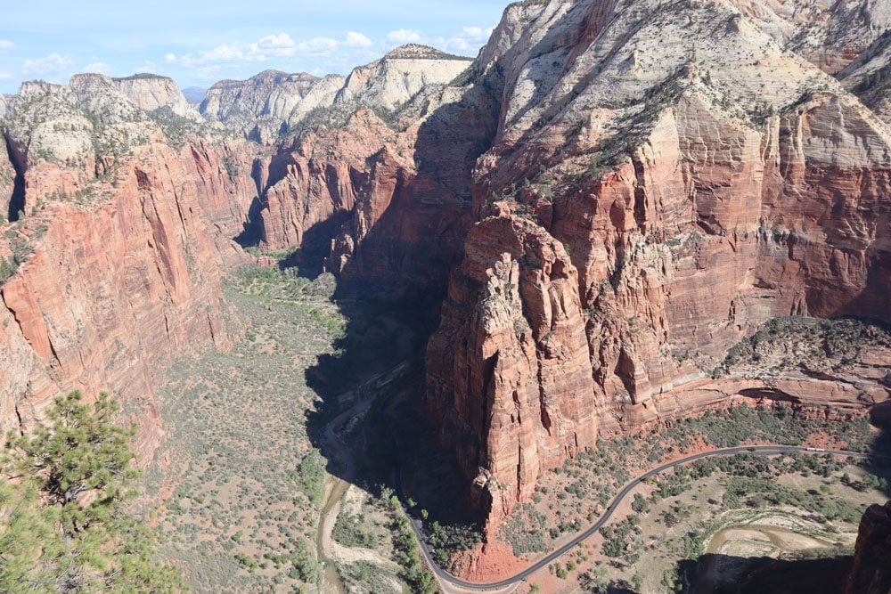 zion valley from angles landing trail