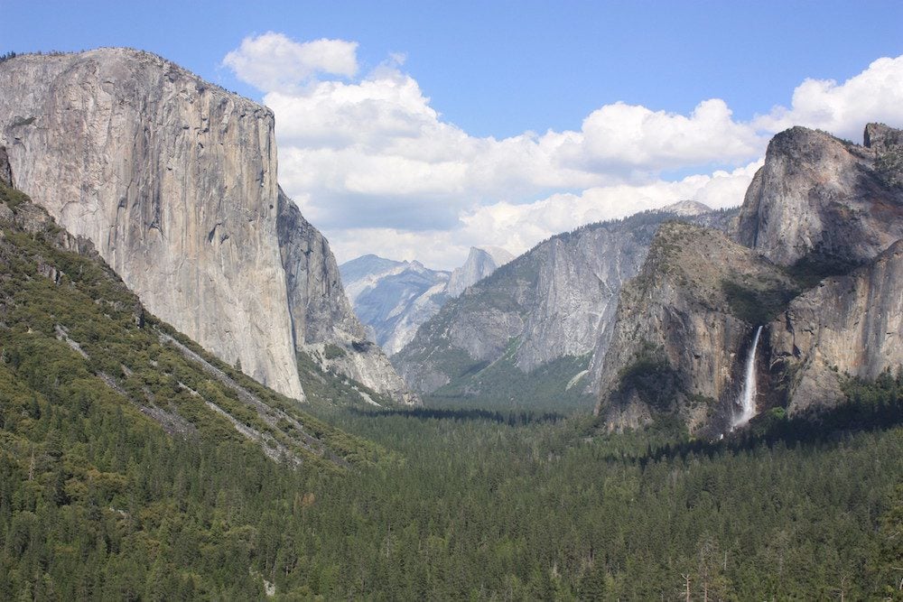 Bridalveil Fall from Tunnel View Yosemite by James St. John