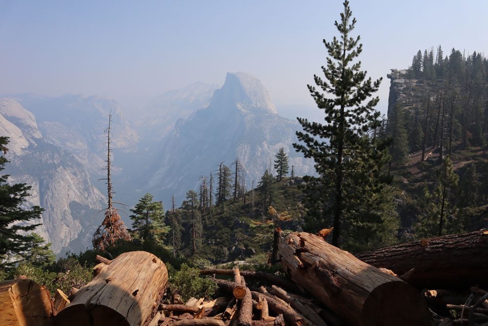 Half Dome from Four Mile Trail Yosemite Hikes