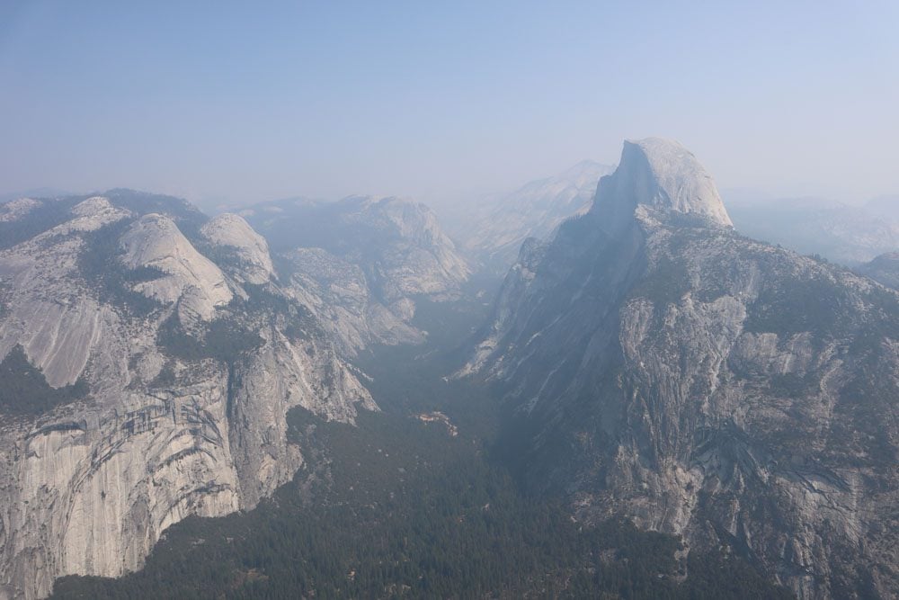 Half Dome from Glacier Point Lookout Yosemite