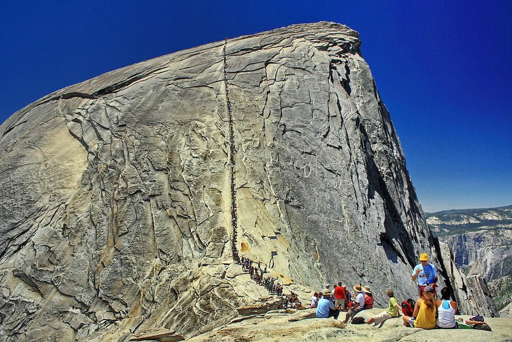 Half Dome hike using cables Yosemite by HylgeriaK