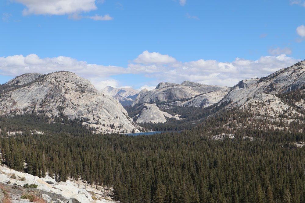 Tenaya Lake from Tioga Road Yosemite national park sierra nevada