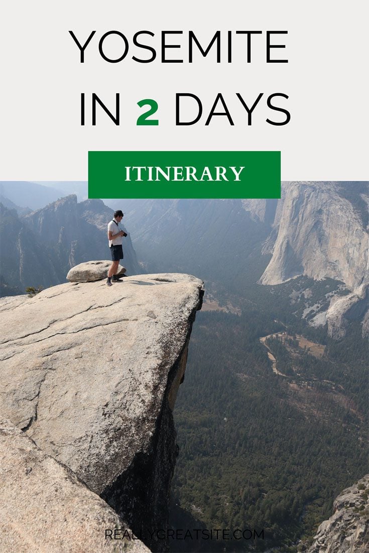 Two Days In Yosemite itinerary - pin 2
