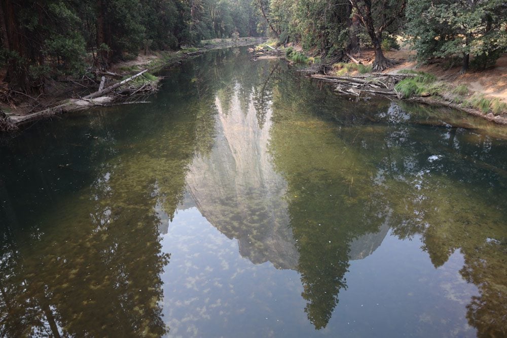 Yosemite Valley reflection on water