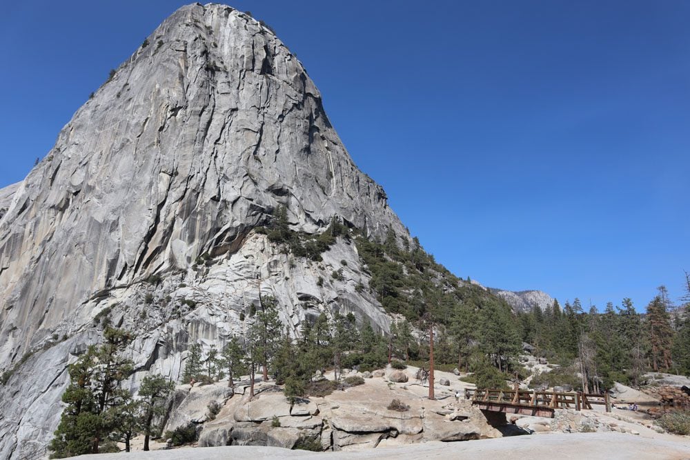 top of nevada fall Yosemite