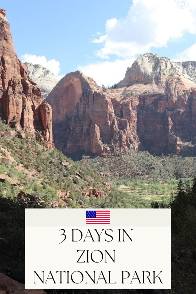 3 Days In Zion National Park itinerary - pin
