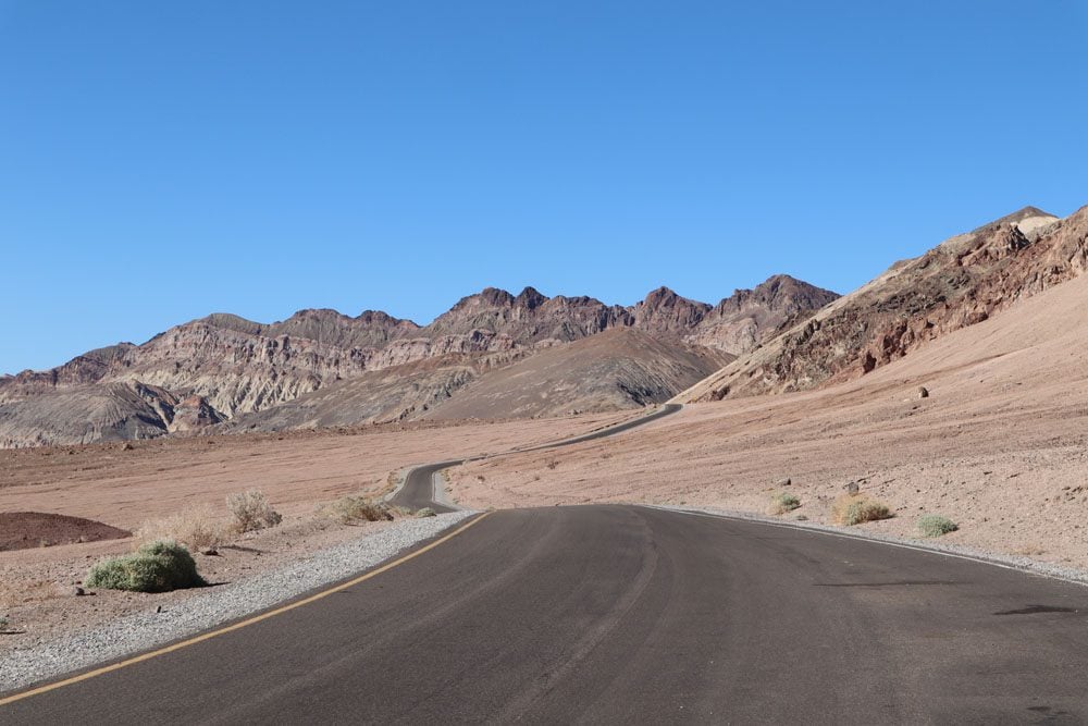 Artists Drive scenic road Death Valley