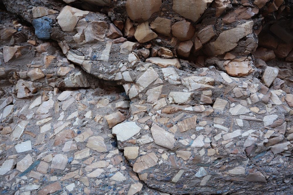 Death Valley breccia - Mosaic Canyon