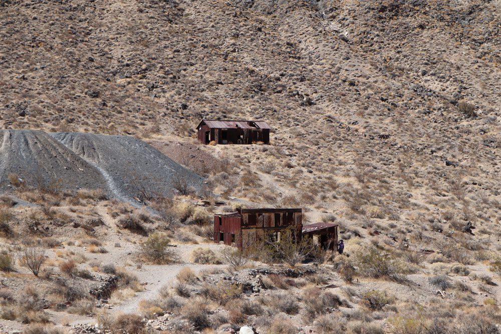 Leadfield ghost town Titus Canyon Road Death Valley