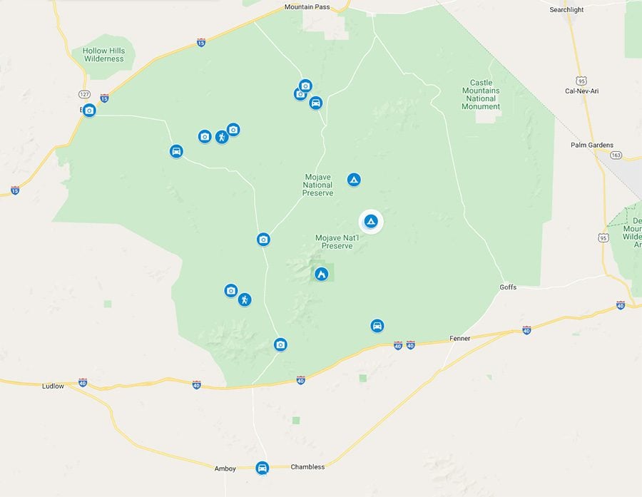 Mojave National Preserve Map