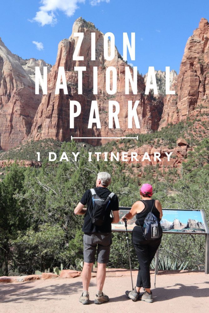 One Day In Zion National Park ITINERARY - pin
