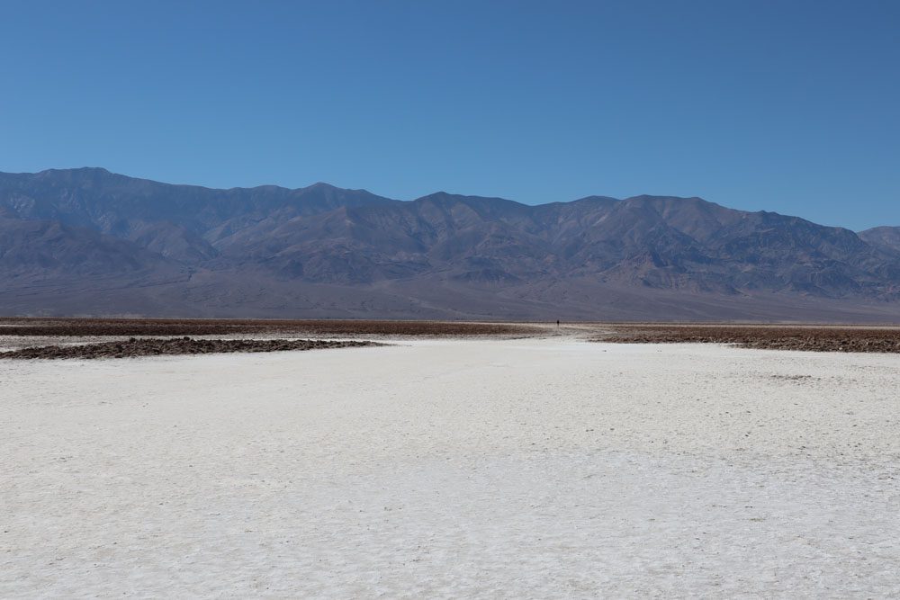 Salt flats in Badwater Basin Death Valley