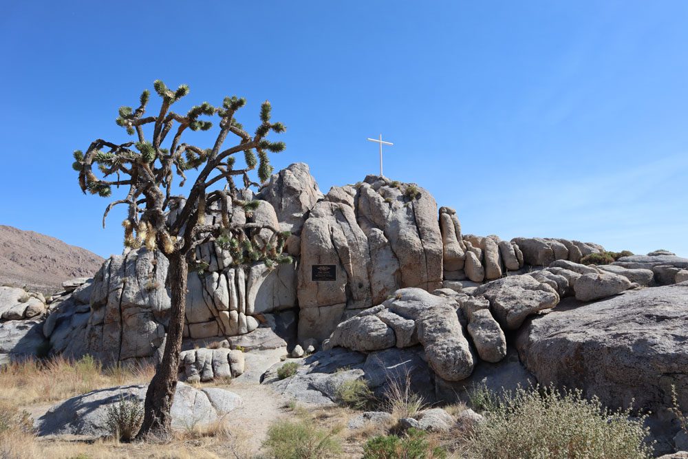 White Cross World War I Memorial - mojave national preserve