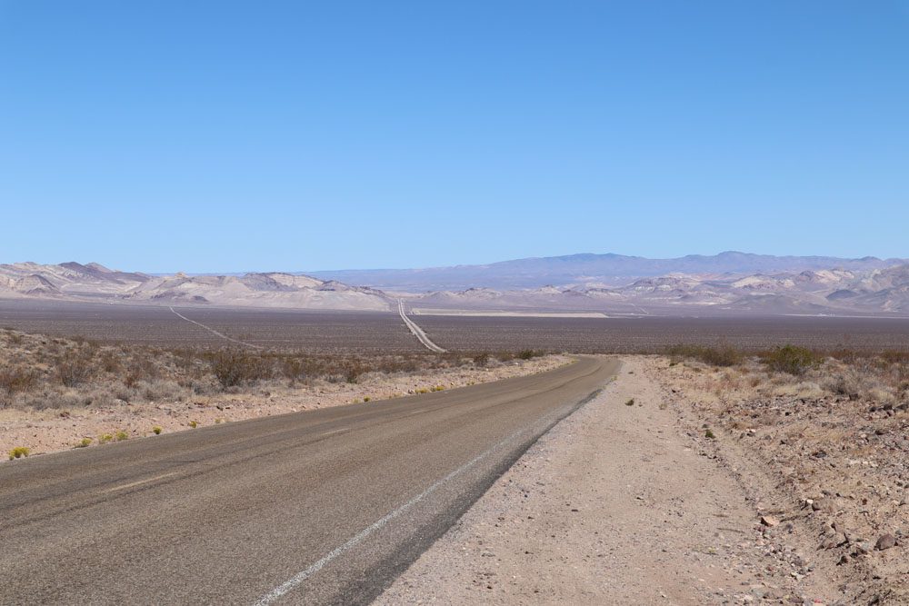 desert road in Death Valley