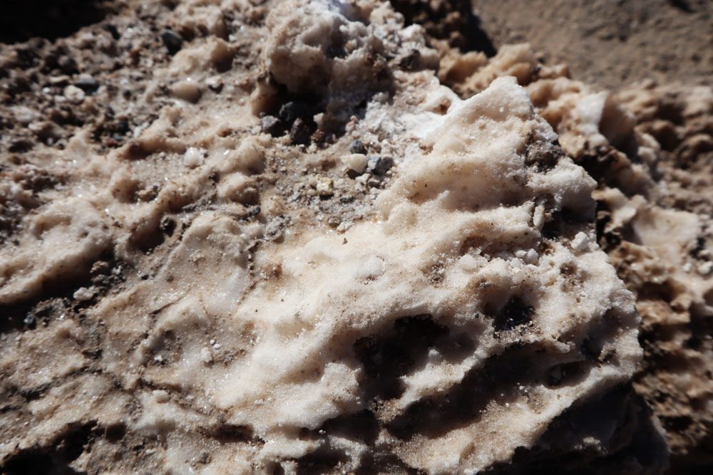 salt crystal at Devil’s Golf Course Death Valley