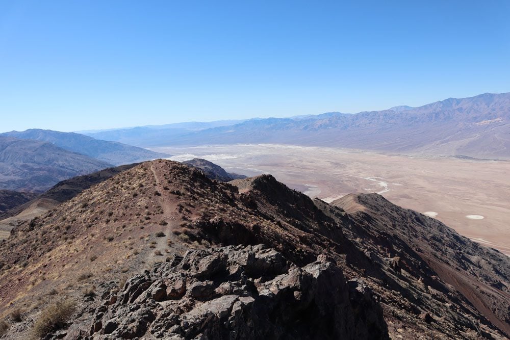 trail from dantes view death valley