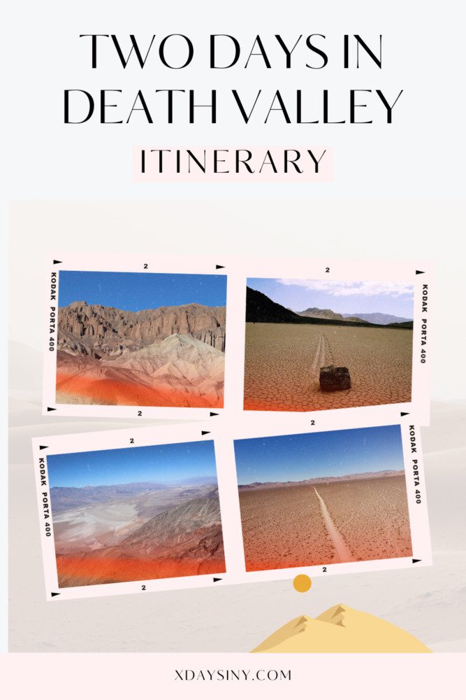 two Days In Death Valley - pin