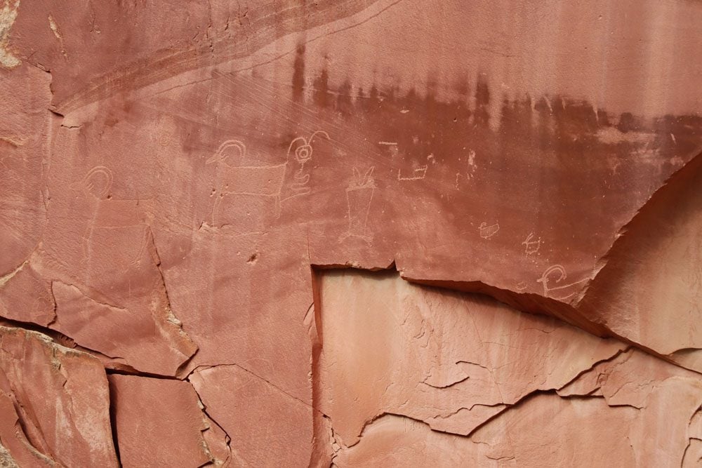 Fruita Native American Petroglyphs - Capitol Reef