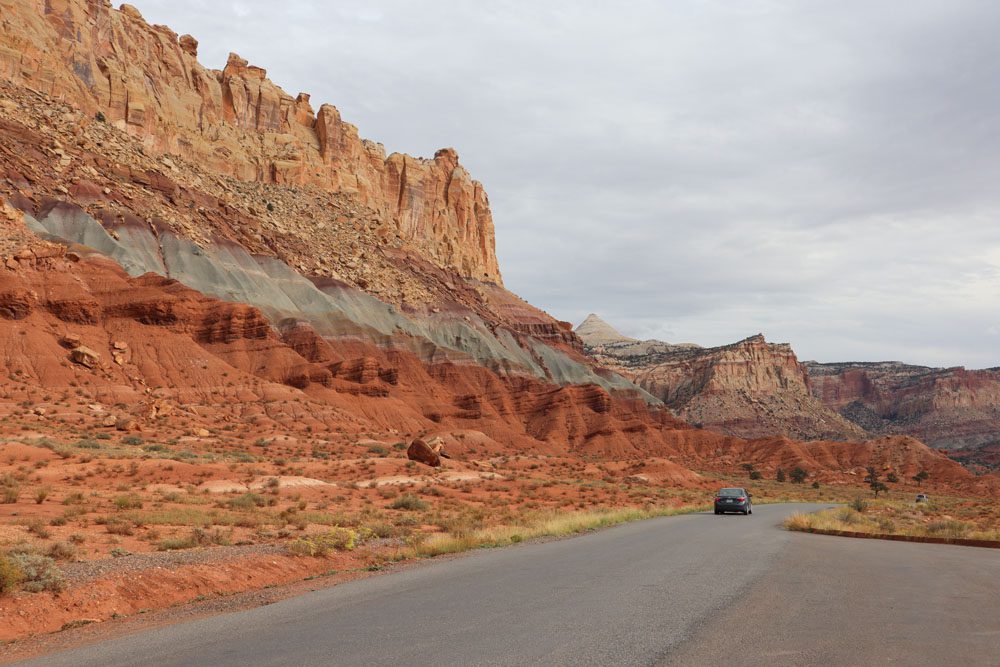 Scenic drive in Fruita Capitol Reef - Utah