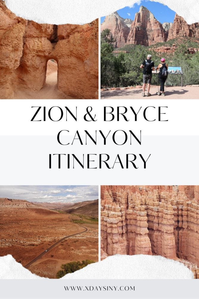 Zion and Bryce Canyon Itinerary - pin