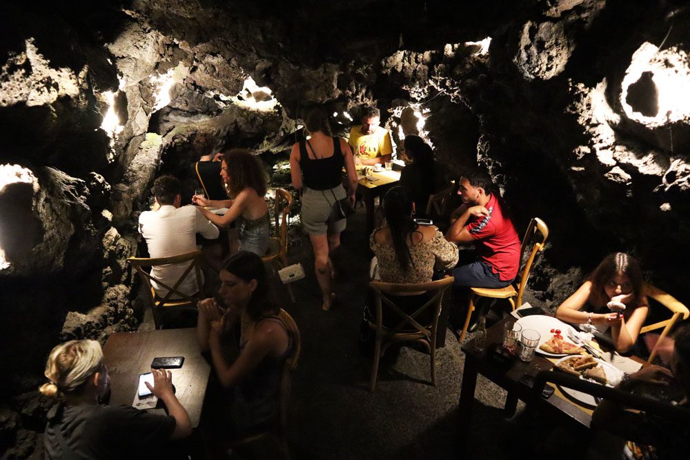 Cave at A Putia Dell'Ostello restaurant - Catania Sicily