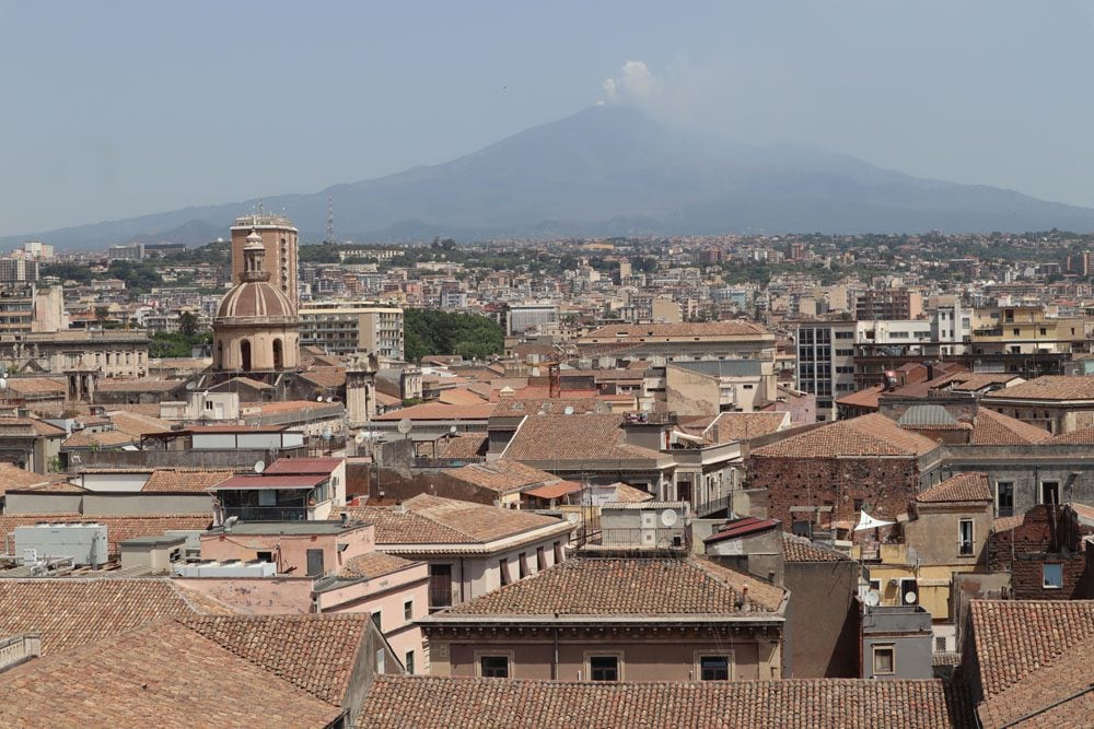 Mount Etna from Chiesa della Badia di Sant'Agata rooftop - Catania - Sicily