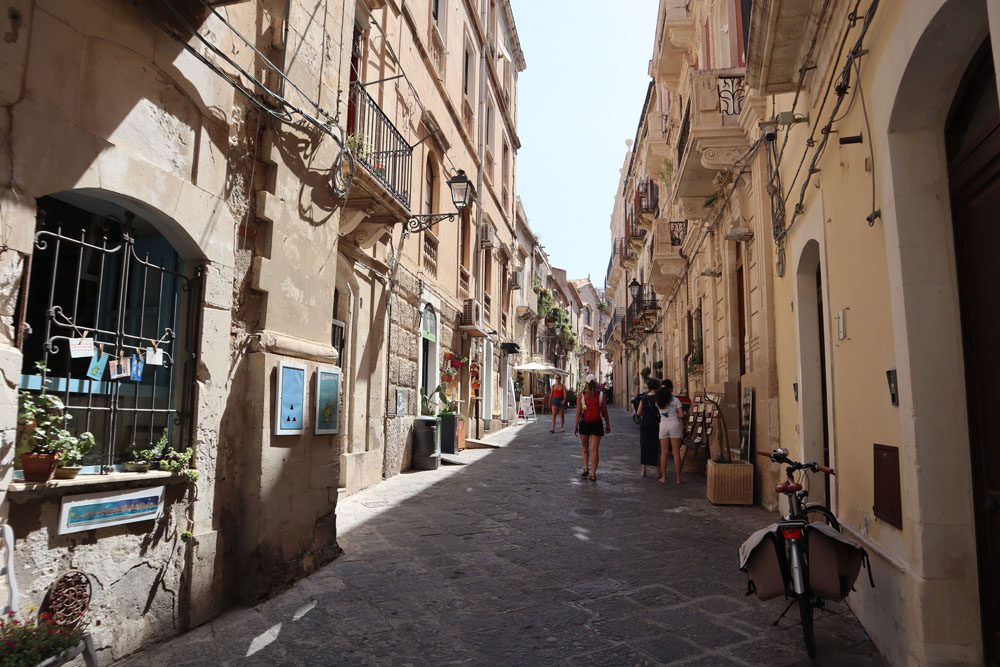 Narrow streets in Ortygia Syracuse - Sicily