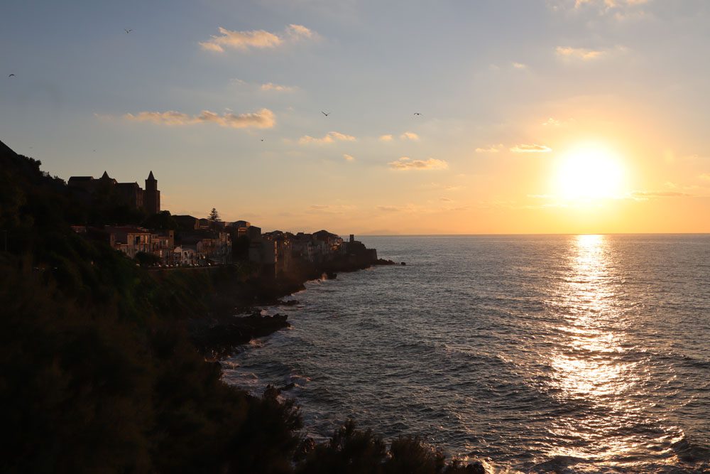 Sunset in Cefalu Sicily