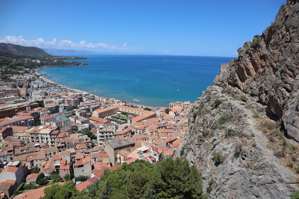 View of Cefalu from Rocca di Cefalù - Sicily