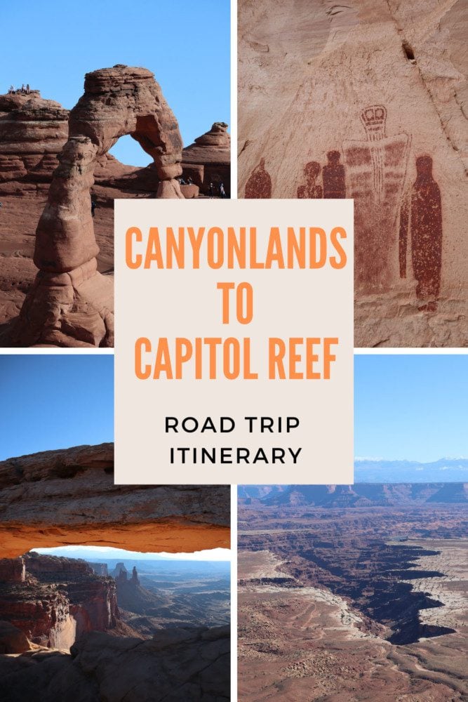 Canyonlands to Capitol Reef Itinerary - pin